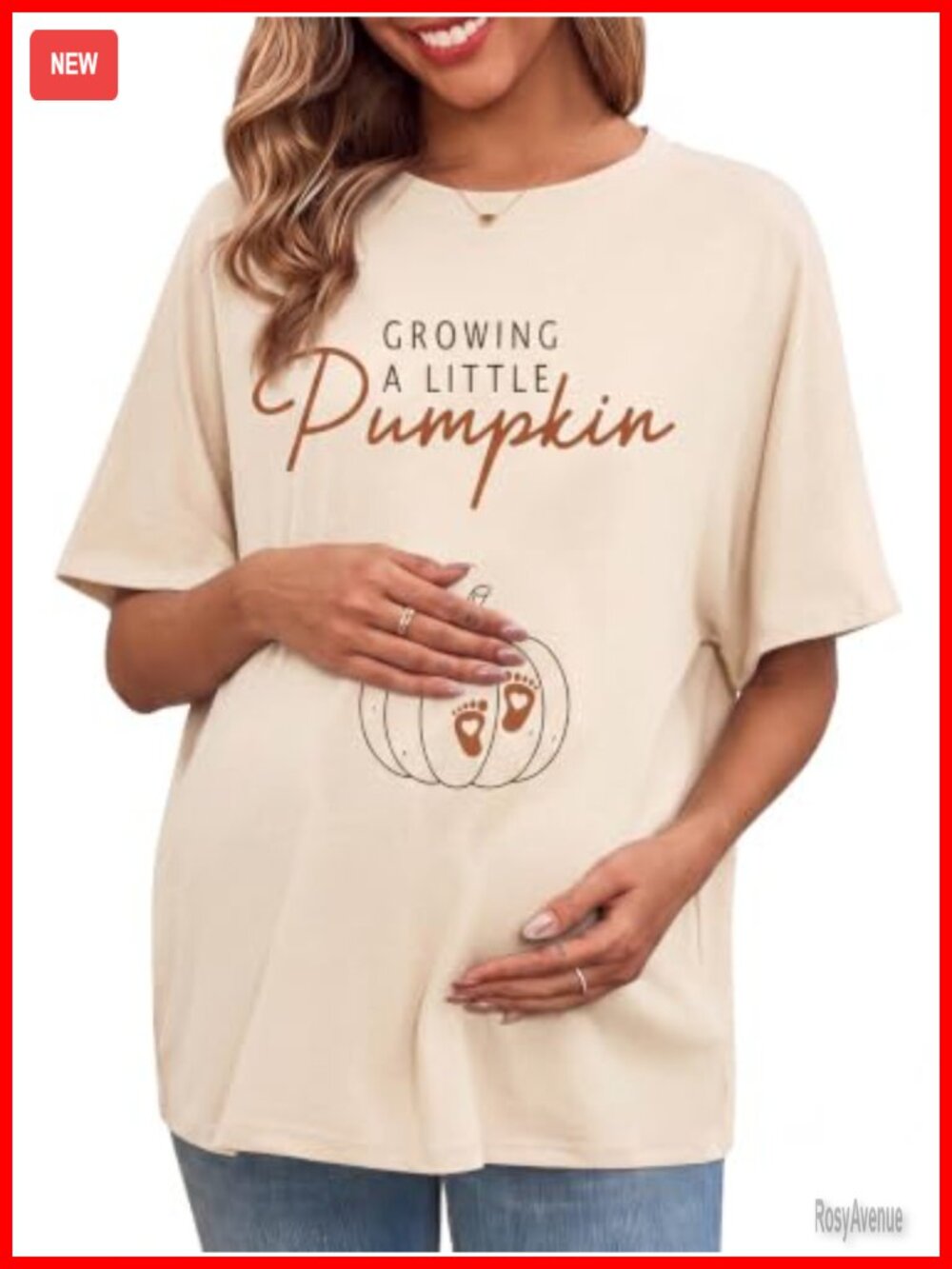 Thanksgiving Maternity Shirt Growing Little Pumpkin Short Sleeve Tee